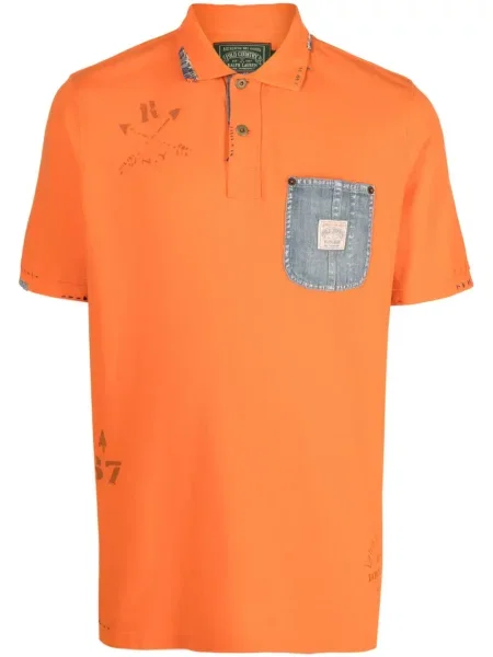 Medvjedić košulja Polo Ralph Lauren s okruglim izrezom s printom smeđa