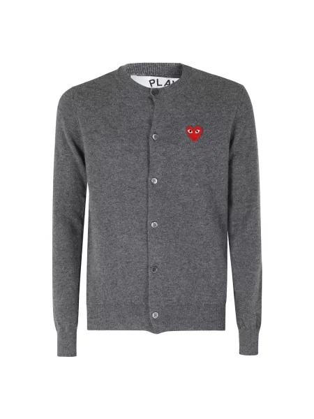 Kardigan Comme Des Garcons Play wełniany szary