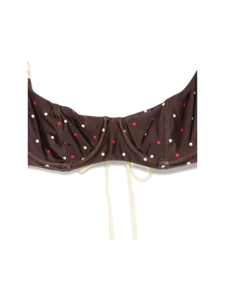 Satynowy top Frankies Bikinis brązowy