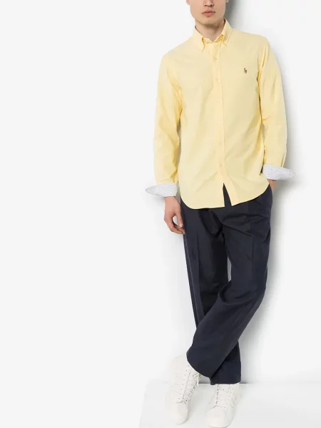 Siuvinėta marškiniai Polo Ralph Lauren geltona