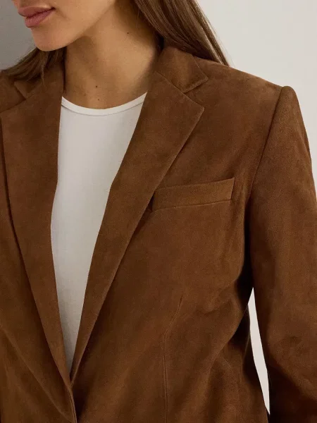 Замшевый пиджак Lauren Ralph Lauren