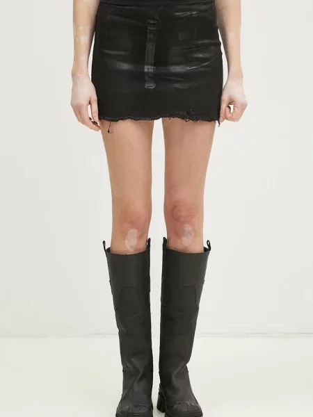 Rick Owens spódnica Mini mini prosta czarny