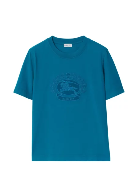Tricou Burberry cu autograf albastru