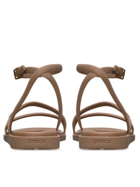 Crocs Sandali Miami Ankle Strap Sandal Temno bež