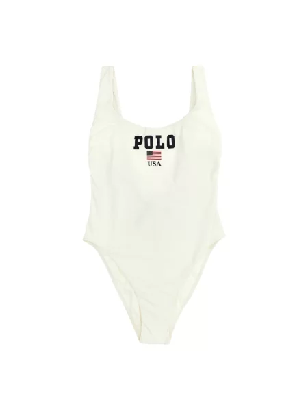Stroj jednoczęściowy Polo Ralph Lauren biały