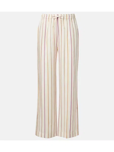 Pantaloni Asceno alb