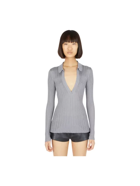Dzianinowy top Durazzi Milano szary