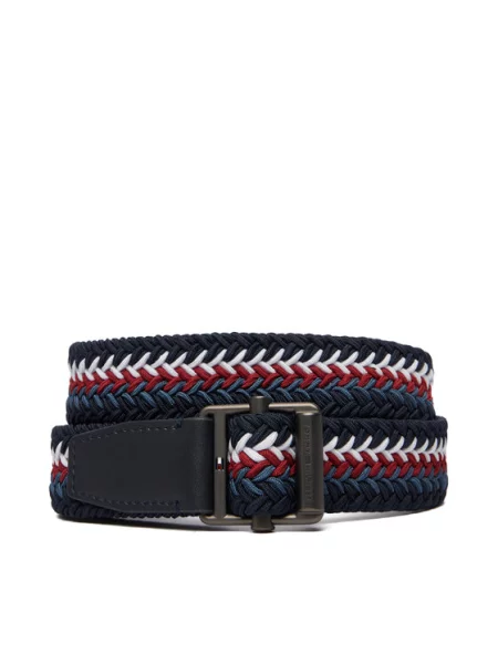 Nadrágszíj Tommy Hilfiger Roller Buckle Webbing Belt Sötétkék