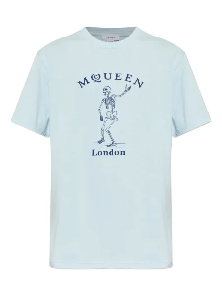 Tricou Alexander Mcqueen cu imagine albastru