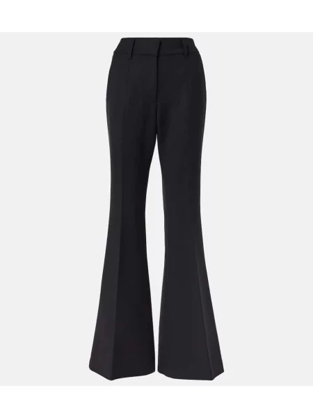 Pantaloni Gabriela Hearst de lână negru