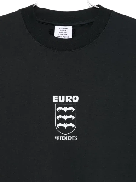 Tricou Vetements cu imagine negru