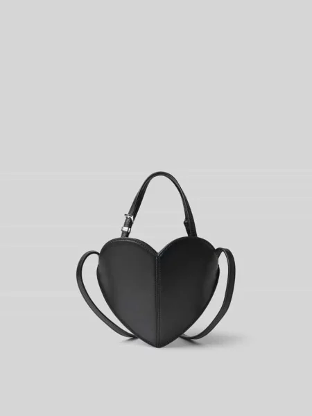 Torba typu crossbody z naturalnej skóry Rotate czarna