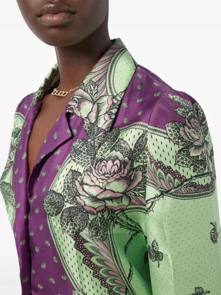 Πουκάμισο Gucci με σχέδιο paisley πράσινο