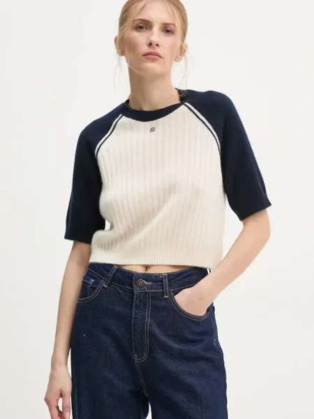 FROM FUTURE pulover de cașmir bej