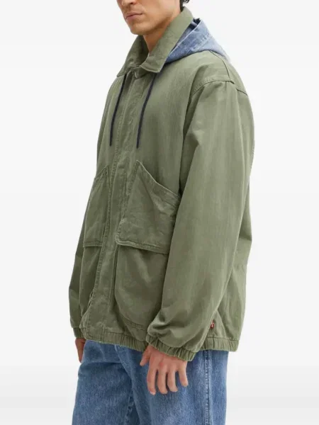 Blugi drepți Levi's® zdrențuiți negru