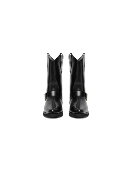JENNY Kovbojské topánky čierna
