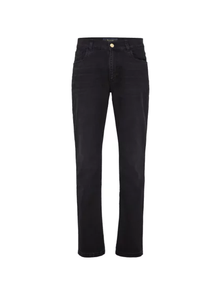 Blugi Billionaire cu broderie negru