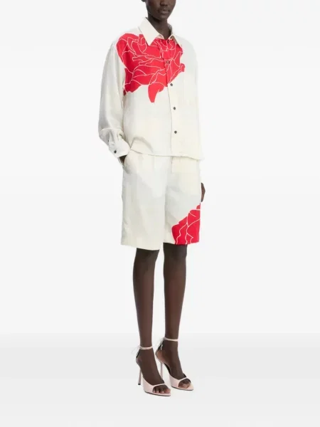 Cămașă Victoria Beckham cu model floral cu imagine