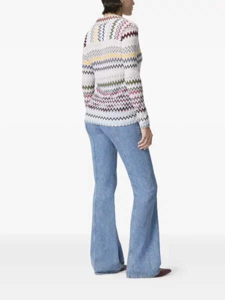 Tricou Missoni lung alb