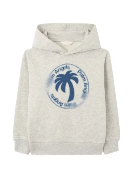 Bluza z kapturem dziecięca Palm Angels szara