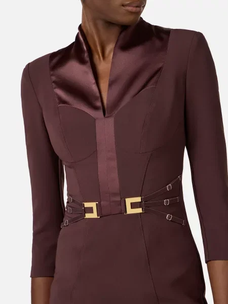 Сукня Elisabetta Franchi коричнева