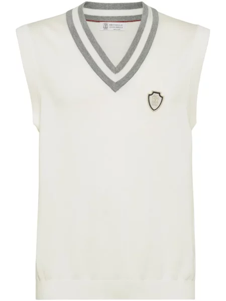 Елек Brunello Cucinelli бяло