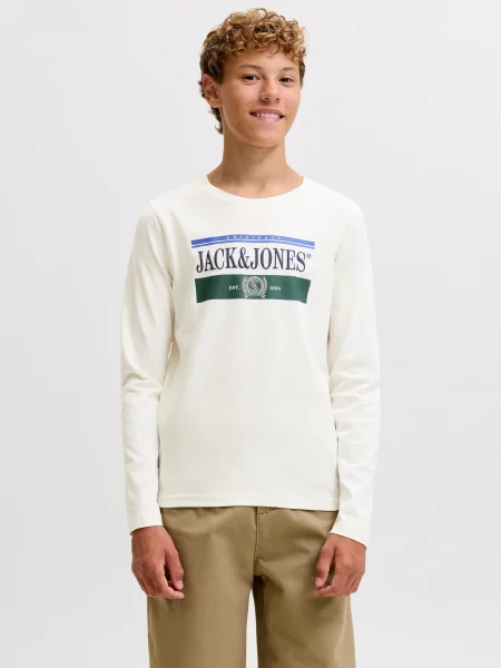 Jack & Jones Junior Tricou JORFrederiksberg albastru marin / albastru regal / verde închis / murdar alb