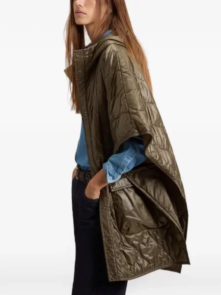 Geacă Woolrich cu glugă verde