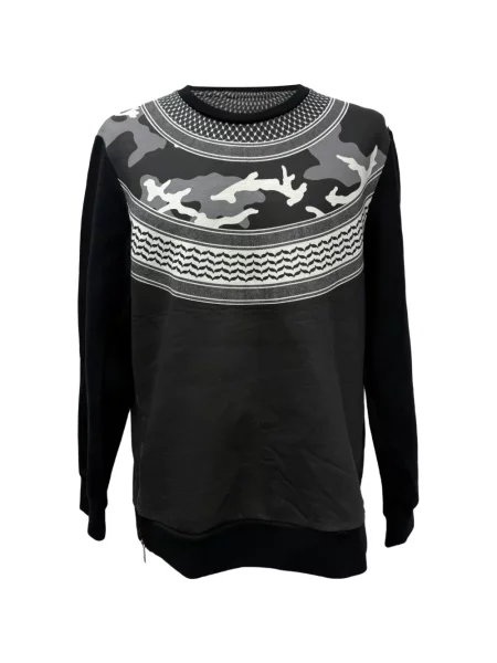 Pulover Neil Barrett cu imagine cu model camuflaj negru