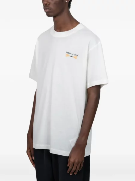 Tricou New Balance cu imagine alb