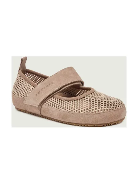 INUIKII Balerini MOLLY | piele întoarsă bej
