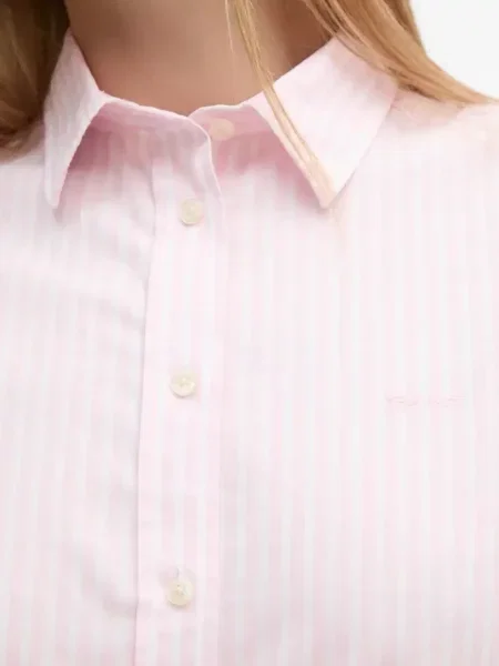 Cămașă Gant cu dungi roz