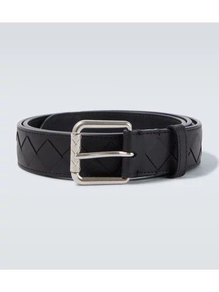 Curea Bottega Veneta din piele negru