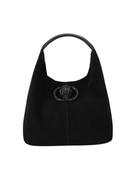 Torebka hobo Kurt Geiger zamszowa czarna