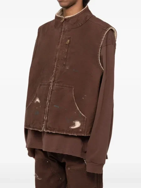 Vestă Kamiya din fleece maro