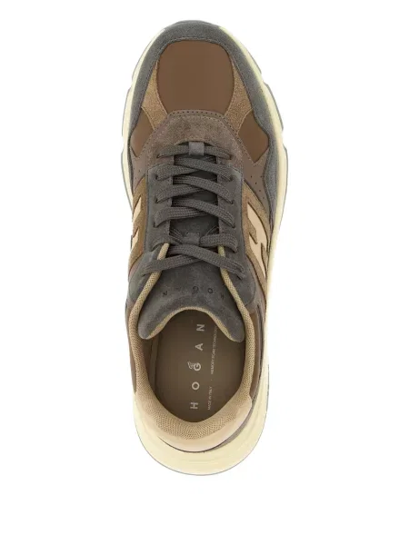 Sneakers Hogan σουέντ καφέ