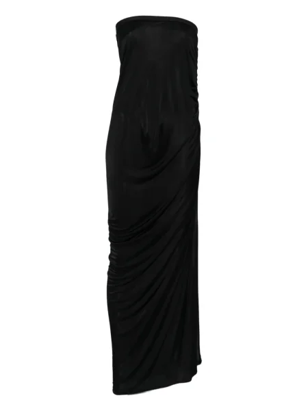 Fusta maxi Rick Owens Lilies drapată negru