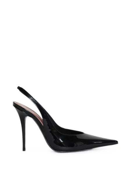 Pantofi cu toc Amina Muaddi slingback negru