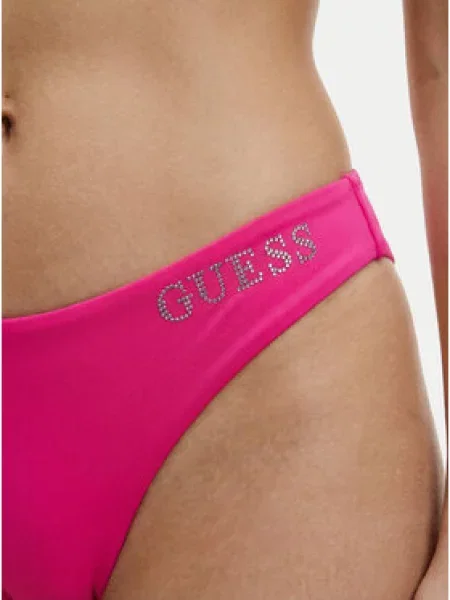 GUESS Bikinio kelnaitės VIOLET neoninė rožinė