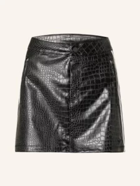 Adidas Originals Spódnica Pleather O Wyglądzie Skóry schwarz biała