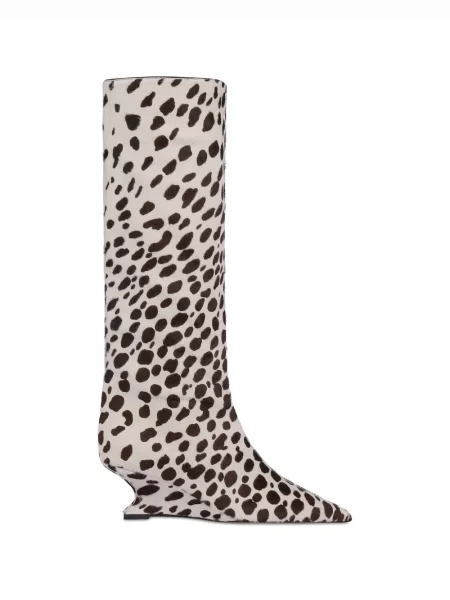 Botine Paris Texas cu imagine alb