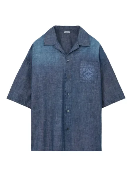 Scurt cămașă Loewe cu broderie albastru