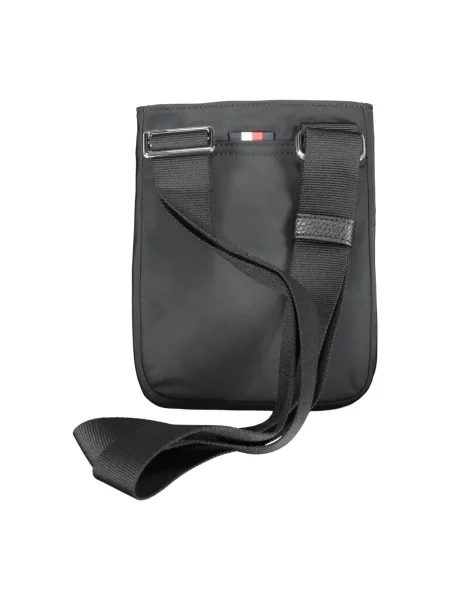 Mała torba na ramię Tommy Hilfiger skórzana czarna