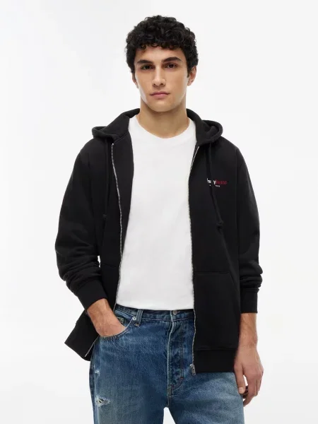 Tommy Jeans Hanorac DNA roșu / negru alb