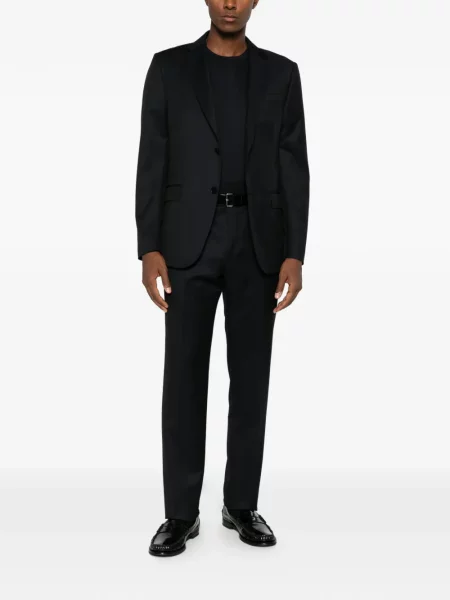 Тениска Zegna с кръгло деколте синьо