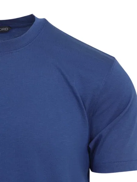 Tricou Tom Ford cu decolteu rotund albastru