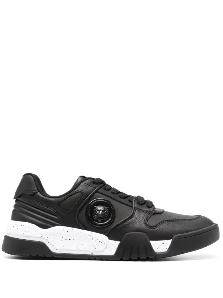 Sneakerși Just Cavalli din piele negru