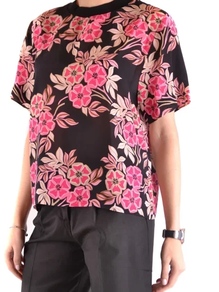 Svilena bluza Msgm črna