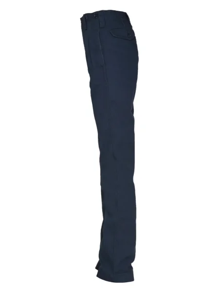 Pantaloni Nigel Cabourn plisate albastru