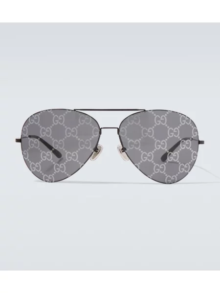 Ochelari de soare aviator Gucci negru